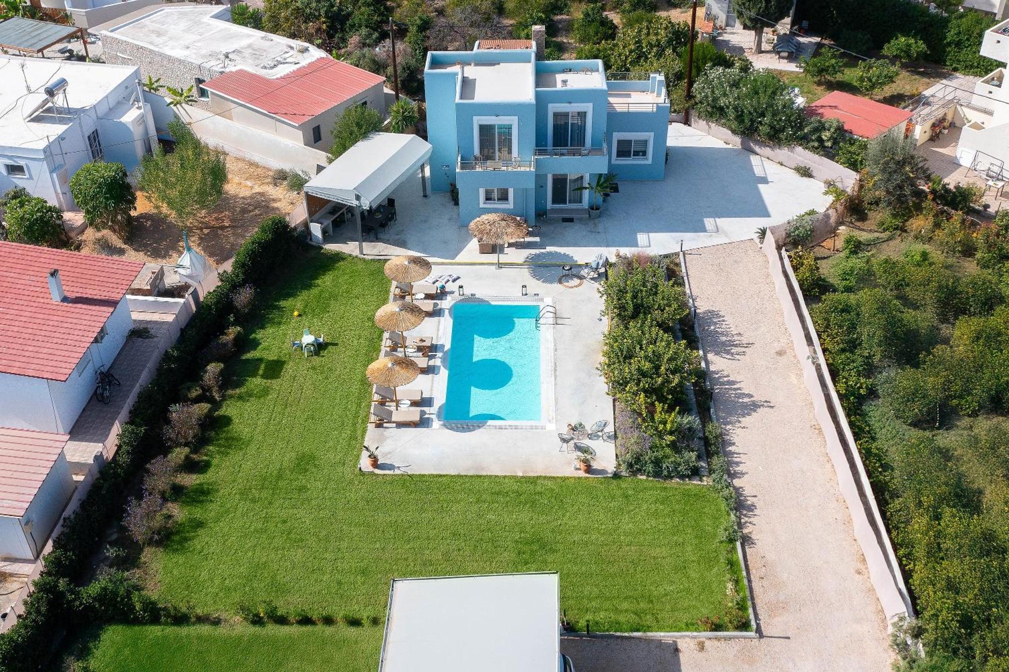 Ethria Pool Villa With Heated Jacuzzi Afantou Exteriör bild